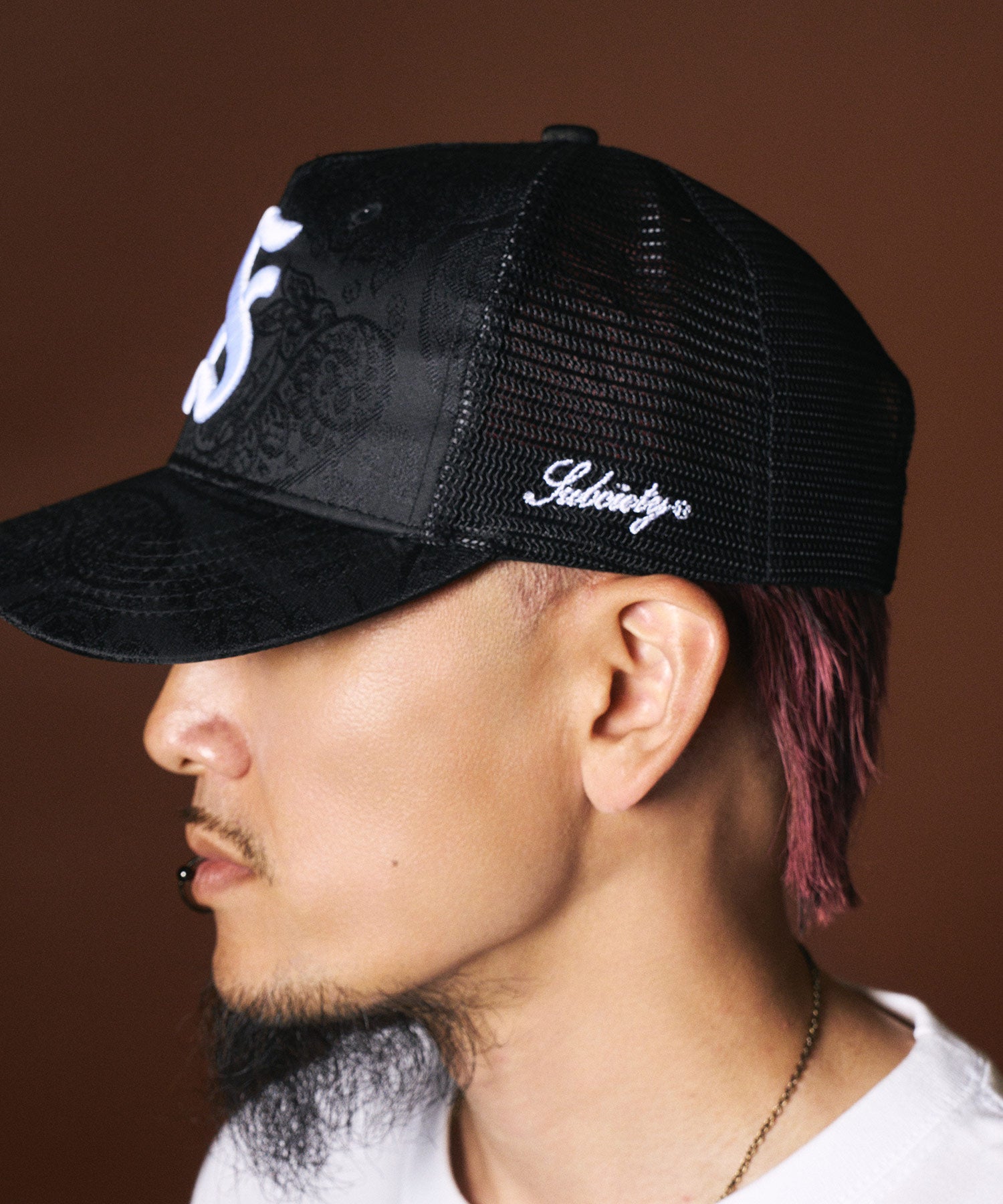 Jacquard paisley mesh cap-thumbmail-10