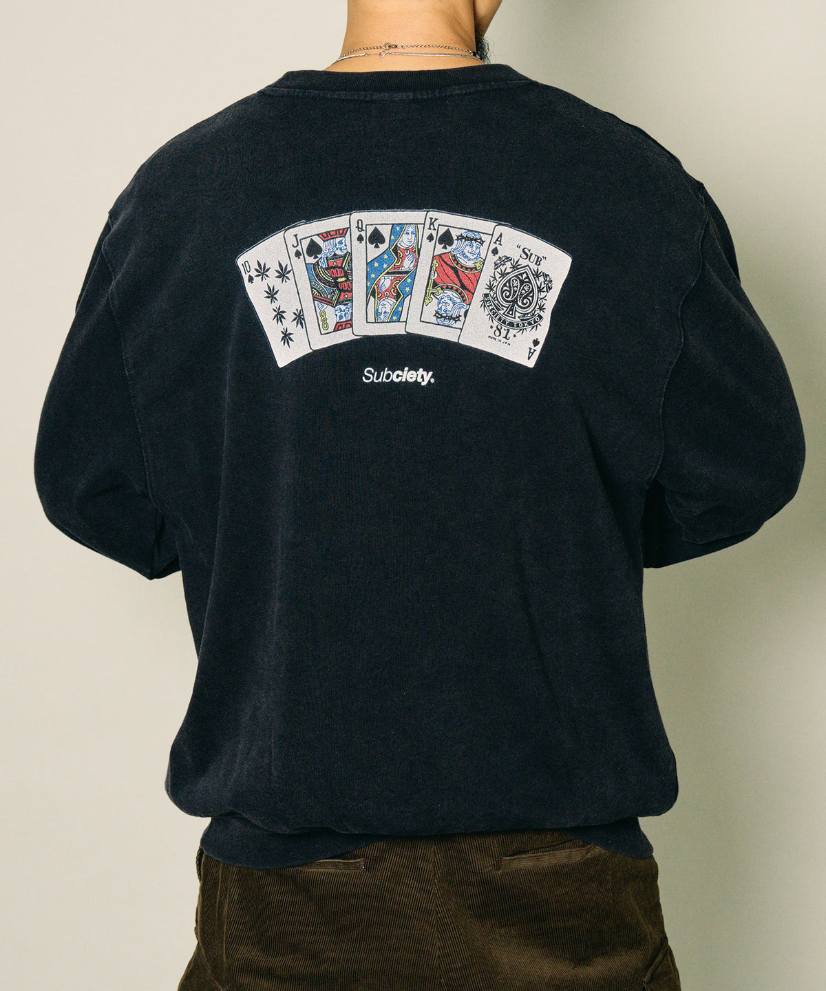 Fade wash sweat shirt