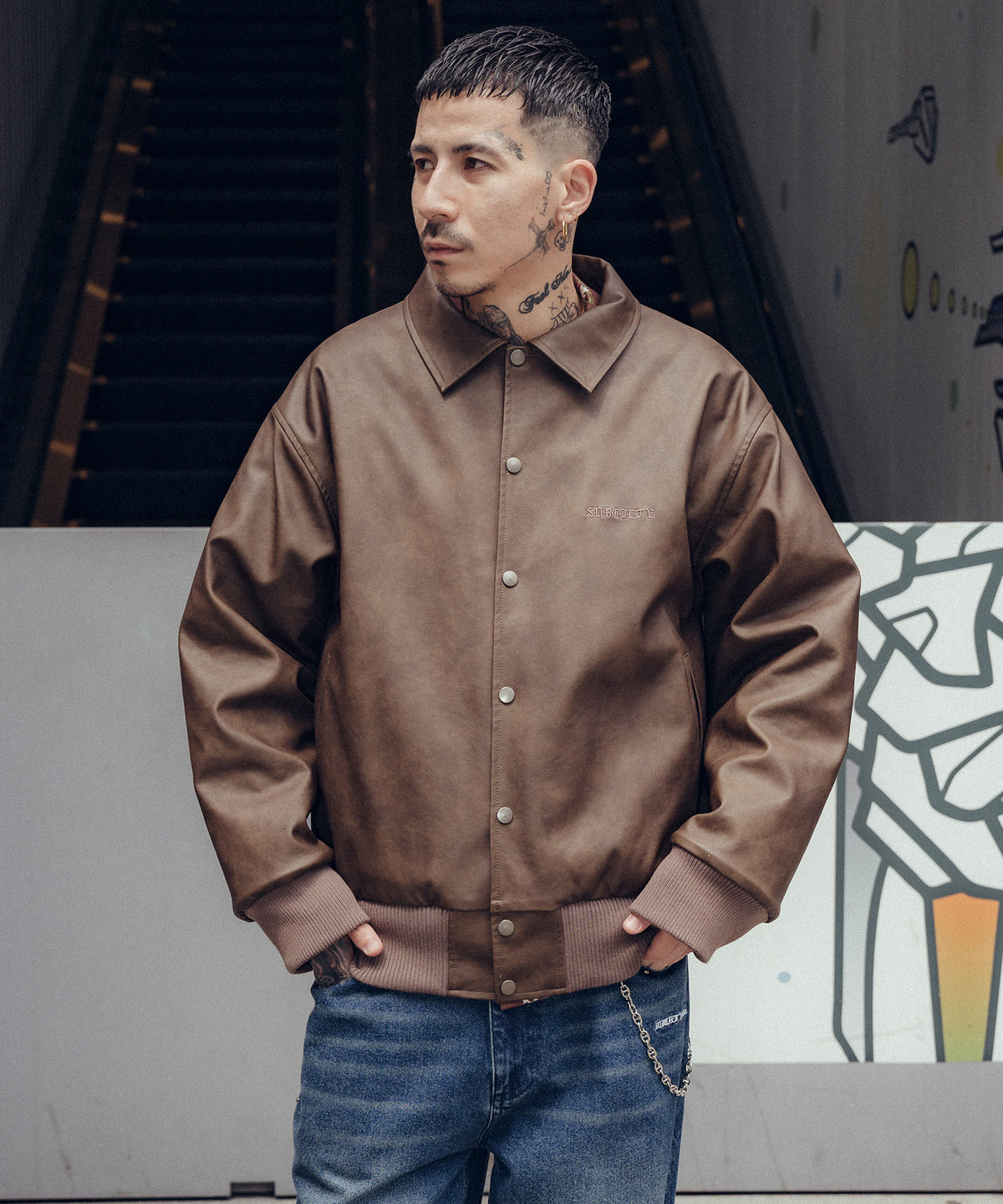 Faux Leather Varsity Jacket-thumbmail-16